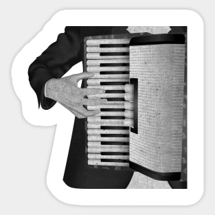 Accordion player Sticker